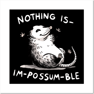 Impossumble Impossible Happy Possum Posters and Art